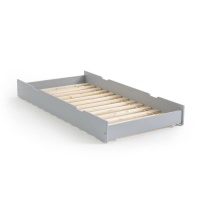 Ящик Для кровати из массива сосны Loan единый размер серый LA REDOUTE INTERIEURS  фото, kupilegko.ru